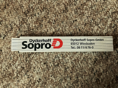 Zollstock mit werbung - mit,