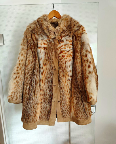 Luchs pelzmantel damen xl - luchs,
