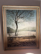 Vintage Öl Landschaft