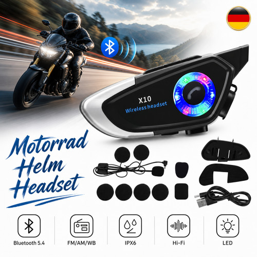 Motorrad helm headset - helm,