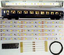5 Stück 150mm LED Waggon Innenbeleuchtung Warmweiß Bausatz Analog/Digital C3209