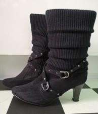 Damen Stiefel 40 Schwarz