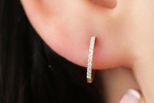 Diamanten creolen ohrringe - ,