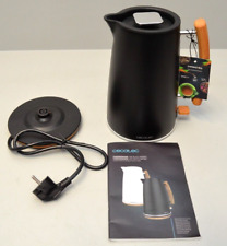 Cecotec Wasserkocher Thermosense 400 Black Woody 1,7 Liter 3000W Edelstahl NEU