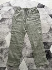 Leinenhose Grün Größe M H&M