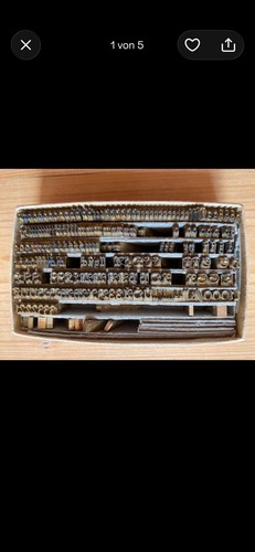 Metall lettern drucktypen - drucktypen, set