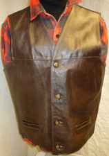 Vintage Lederweste "Overpell"