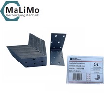 25 Stück Lochplattenwinkel 60x60x40x2,0 mm Winkelverbinder Winkel Stuhlwinkel