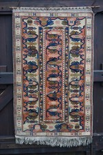 5 x alter Teppich Wandteppich