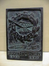 Lauchhammer Plakette 250 Jahre Lauchhammerwerk 1725 - 1975 Lauchhammerguss