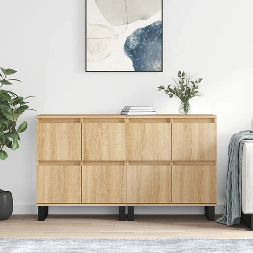 Sideboard 2er set - set, sonoma-eiche
