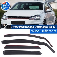 Windabweiser Regenabweiser 4-Tlg Schwarz Für VW Polo 2009 2010 2011 2012 - 2017