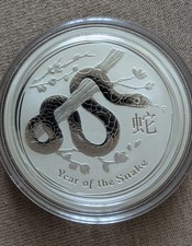 Silbermünze 1/2 oz Unze Silber 999 Australien Lunar II 2013 Schlange