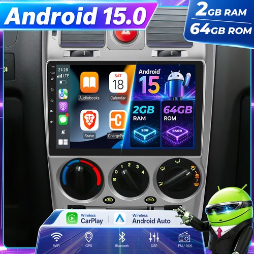64gb carplay android 15 - 9", 2+64gb