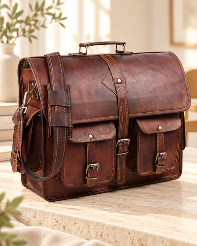 Vintage leder - ",