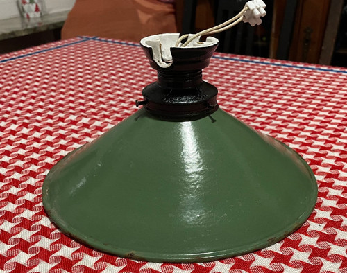 Antike emaile lampe - emaile, bauhaus