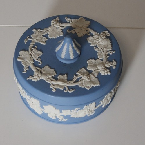 Runde deckeldose blau - deckeldose,