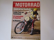 Motorrad 11/1970, Yamaha 125 ccm YAS-1, Hambur-Wien in 8h16Min mit BMW R 75/5