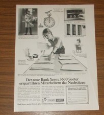 Seltene Werbung RANK XEROX