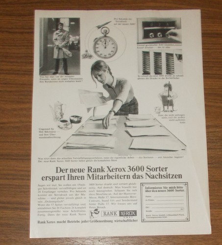 Seltene werbung rank xerox - seltene,