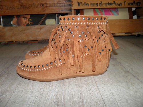 Ash wildleder stiefel cognac - wildleder,