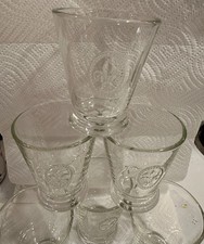 set of 6 La Rochère embossed