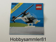 Lego 6642 Legoland Bauanleitung Police Helicopter-Polizeihubschrauber / gelocht