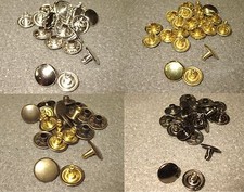 10 St. Nieten Hohlnieten Riemennieten Taschennieten beiderseitig geschlossen 