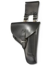 Italienisches Ex Gürtel LoopPolice schwarz Leder Pistolenholster Polizei Beretta