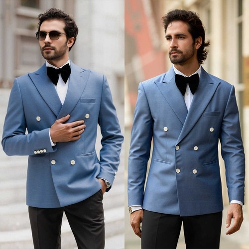Herren business anzug blau - business,