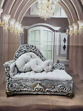 Handgefertigtes Barock Sofa Maßstab 1/6. Barbie Größe. Puppenhaus Möbel Diorama. UK Verkauf