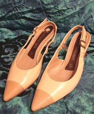 🌸 Peter Kaiser Slingpumps Damen Schuhe Echtleder Beige/Nude Gr. 38 (UK 5) 🌸