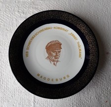 DDR Ehrengeschenk Ehrenteller VEB Schwermaschinenbau Ernst Thählmann Magdeburg