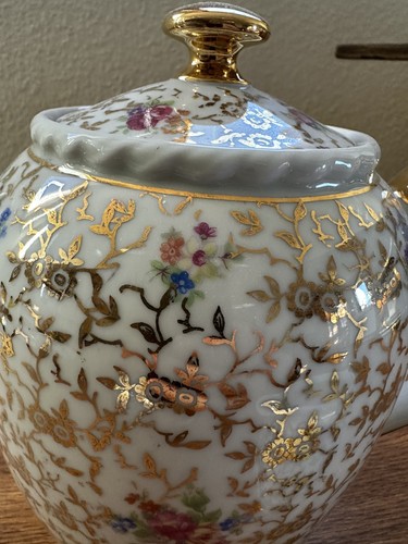 Kaffeekanne antik blumen - kaffeekanne,