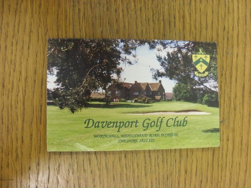 C1980 golf scorecard - golf,