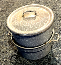 Altes Kressner-Sieb Apothekersieb aus Emaille, Sieb= 0,75 mm