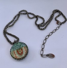 AYALA BAR Kette mit Anhänger/Glas-Cabochon geschliffen