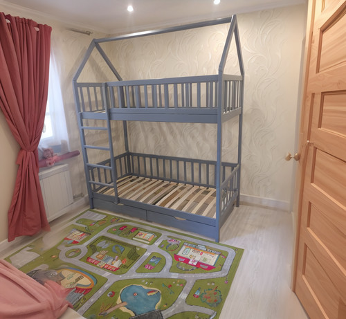 Kinderbett etagenbett hausbett - kinderbett,