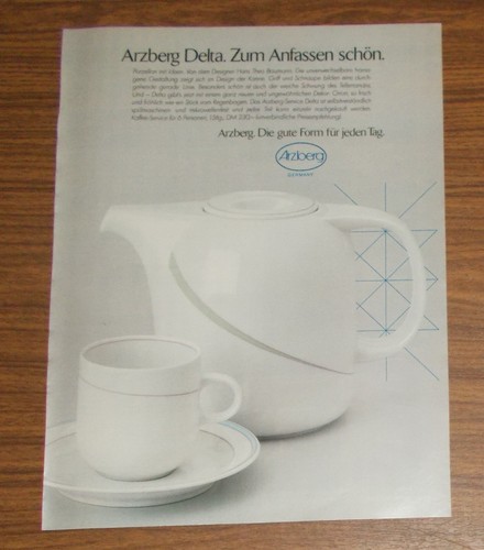 Seltene werbung arzberg - arzberg, delta
