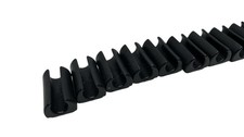 Klemmschalengleiter 16 x mit Filz/Schwarz/ø 8-9 mm/Rund/Schalengleiter Adsamm®