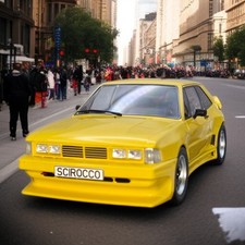 VW Scirocco Rieger GTO 1980 gelb Modellauto 1:18 MCG