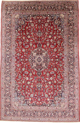 Keshan alt teppich 410x267 rot - keshan,