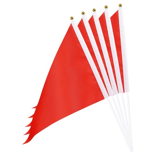 Stück dreieck rot flagge - 12,