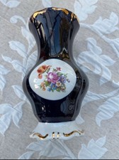 Vintage Vase Kobalt Blau mit