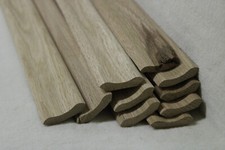 (a48)  25Stk 100cm Sockelleiste massiv Eiche 28x28mm Fußleisten Holzleisten