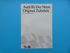 Prospekt / Katalog / Brochure Original Zubehör Audi 80 (B3)  01/87