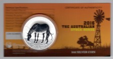 1 Unze Silber Stock Horse 2016 St. mit Zertifikat BU