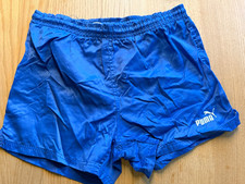 Puma Glanz Nylon Shorts Blau Gr. 5