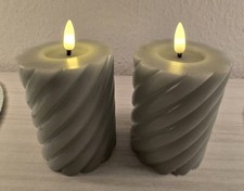 LED Echtwachs Kerzen Set