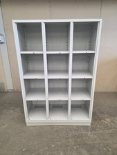 C+P robustes Metallregal 12 Fächer grau 120cm breit Lagerregal